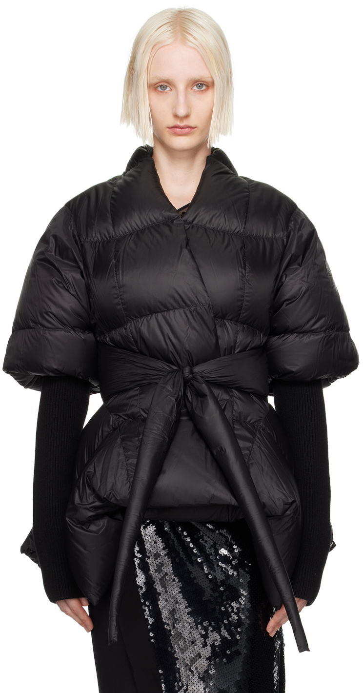 Jakna Rick Owens Black Porterville Batwing Down Jacket Crna | RP02D3750 NPD2
