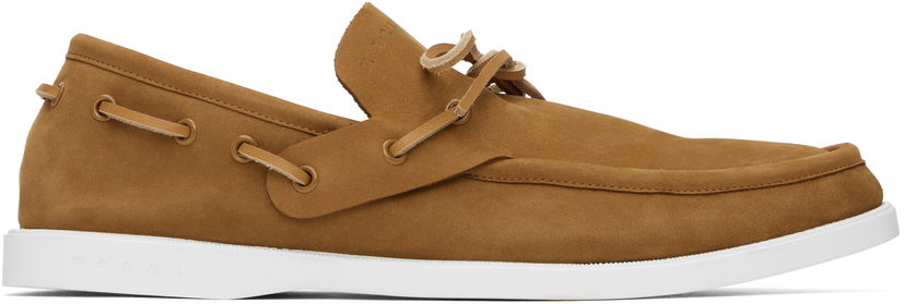 Odjeća Marni Marni Nubuck Boat Shoes Smeđa | MOMS005902 P7325 00M37