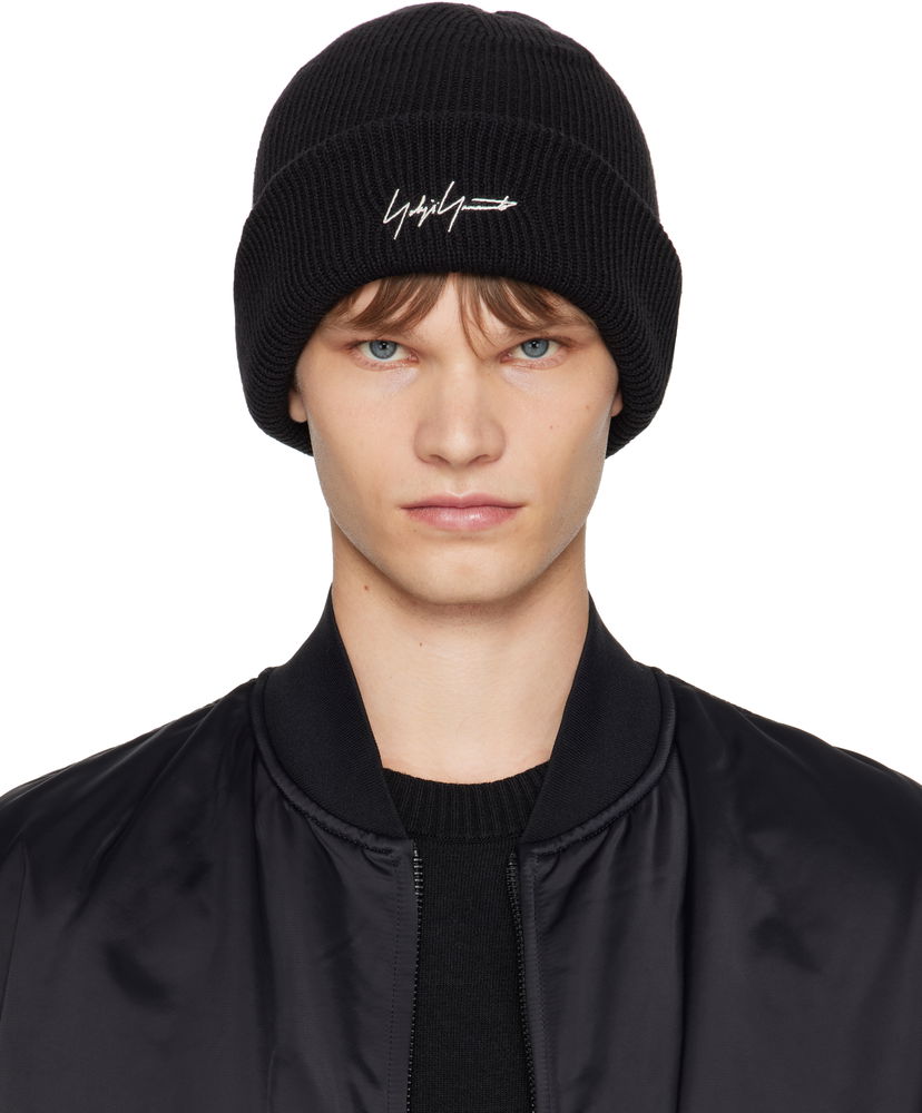 Kapica Yohji Yamamoto Y-3 KURO Knitted Beanie by Yohji Yamamoto Crna | JZ0908