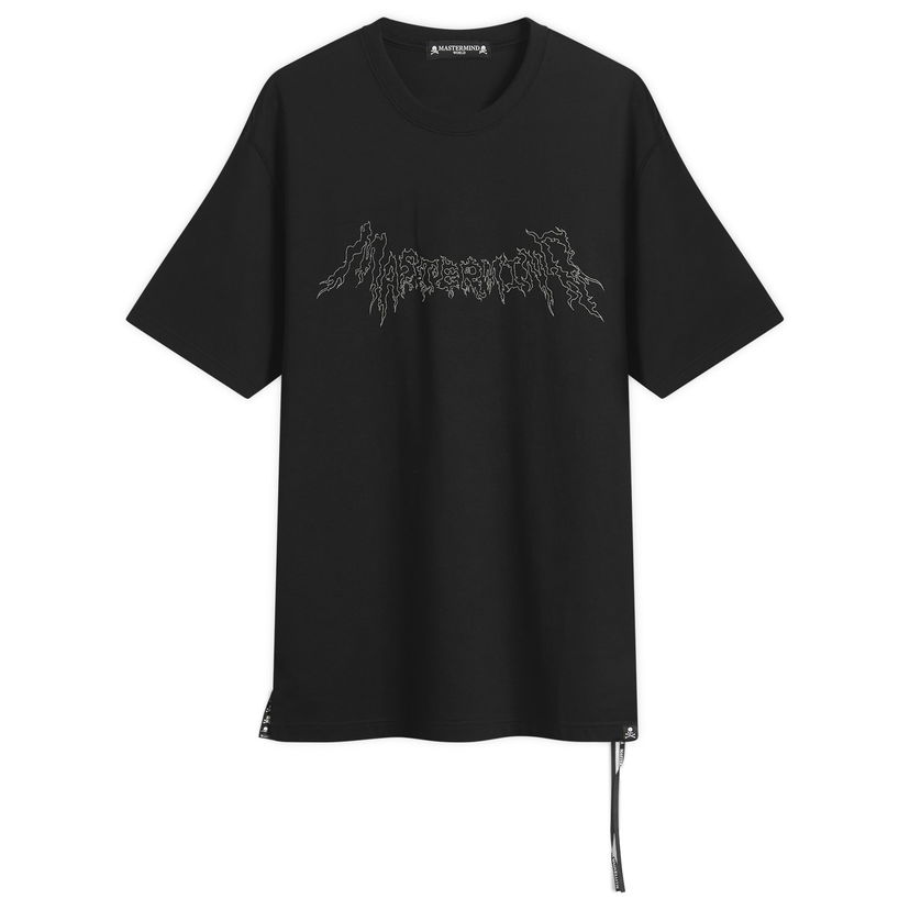 Majica kratkih rukava Mastermind WORLD MASTERMIND WORLD Embroidered Logo Short Sleeve T-Shirt Crna | MW25S15-TS069-011