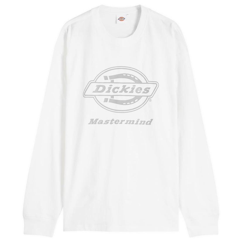 Majica kratkih rukava Mastermind WORLD MASTERMIND WORLD x Dickies Logo Long Sleeve T-Shirt, Size Large Bijela | MJ25C14-TS216-1