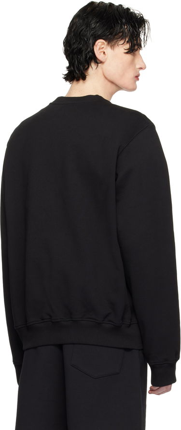 Džemper Casablanca Pearl Diamond Patch Sweatshirt Crna | MPS25-JTP-293-06, 2