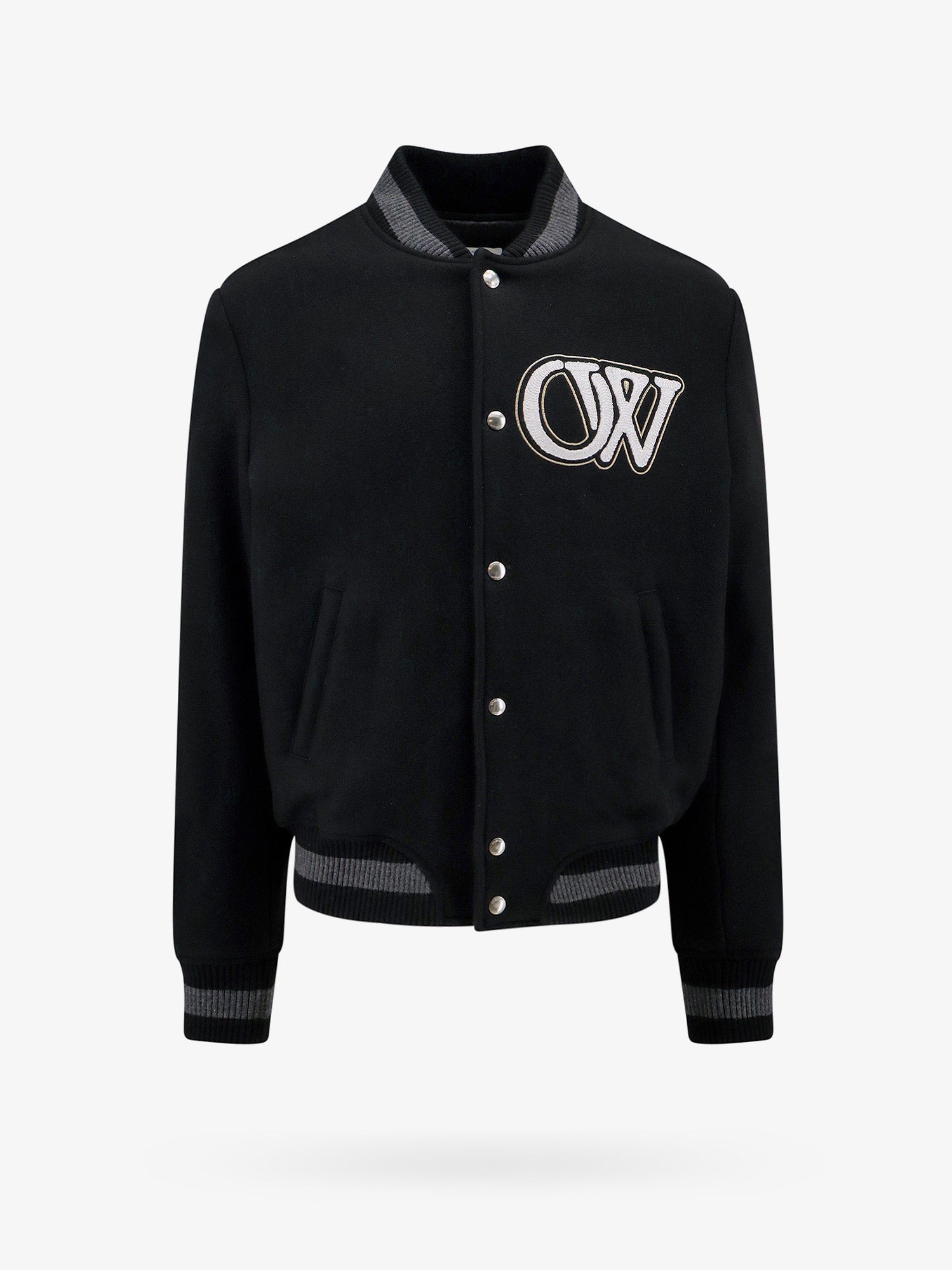 Bomber jakna Off-White JACKET - OFF WHITE Crna | OMEH053C99FAB0021001, 0
