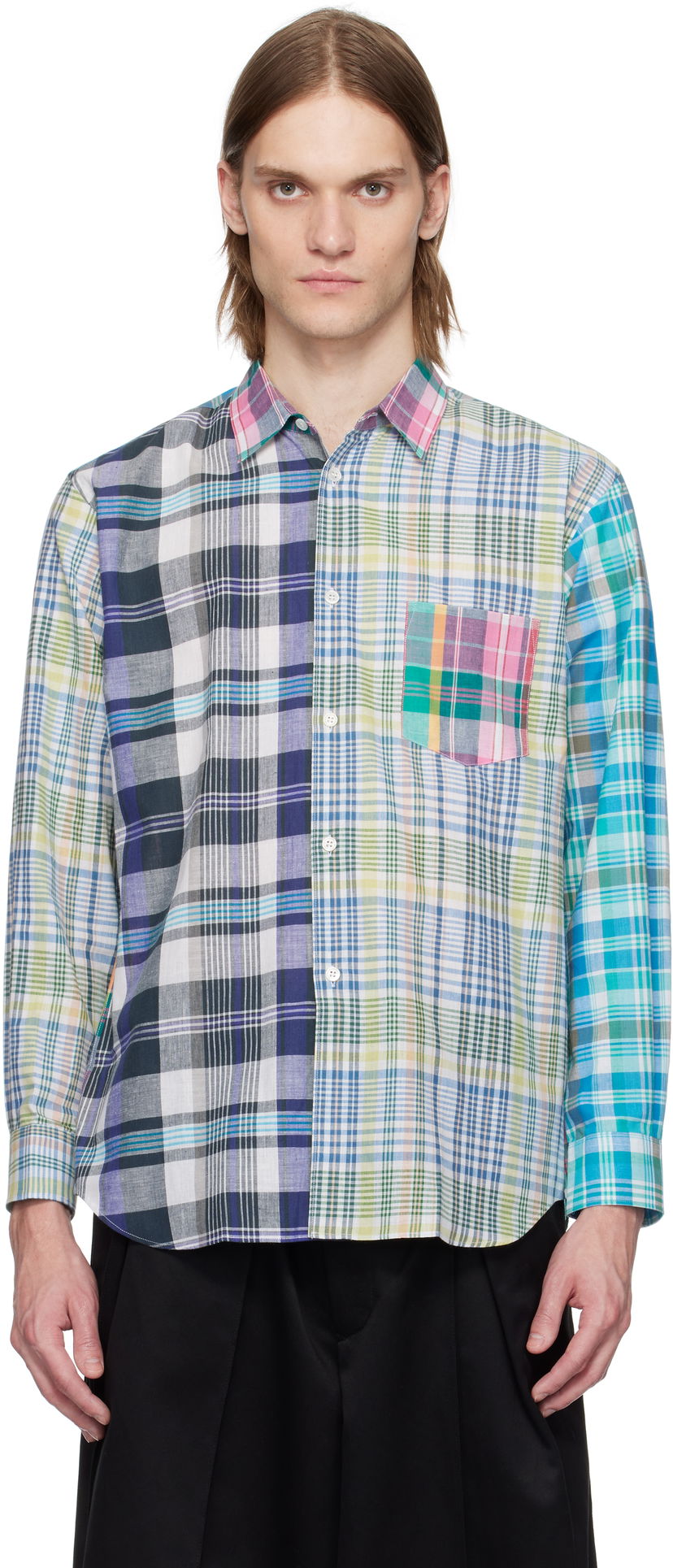 Košulja Comme des Garçons Comme des Garçons Shirt Yarn Dyed Check Poplin Shirt Višebojno | FO-B008-051