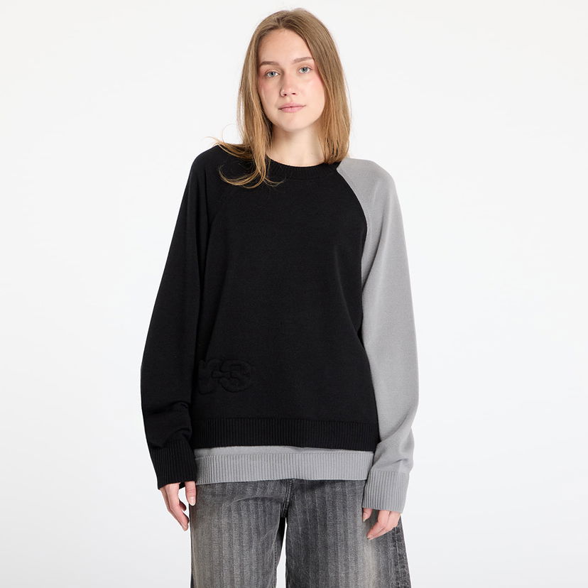 Džemper Y-3 Y-3 Logo Knit Crew Sweatshirt Crna | JX7331
