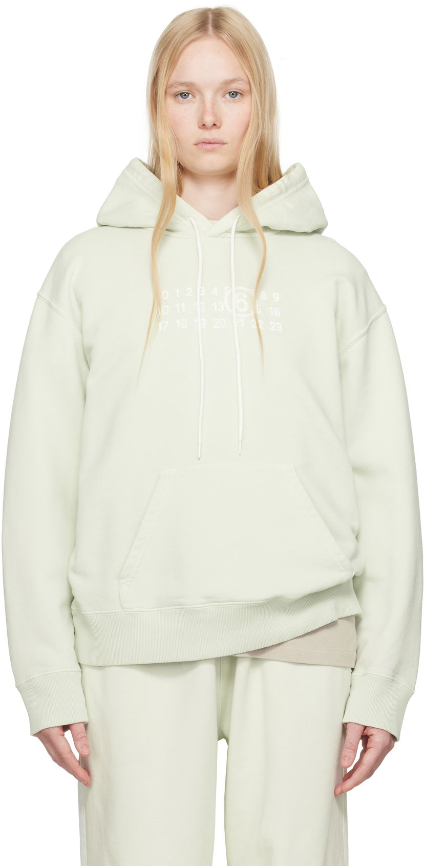 Dukserice Maison Margiela MM6 Maison Margiela Unbrushed Sweat Jersey Hoodie Zelena | S62GU0138 M25004