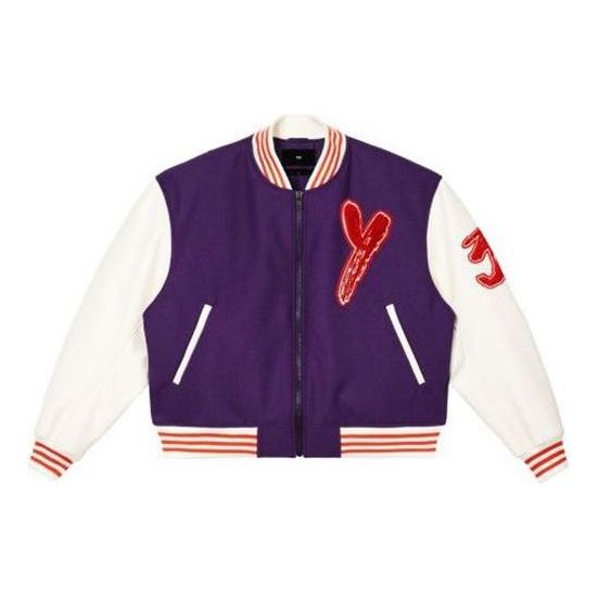 Bomber jakna adidas Originals Y-3 Letterman Jacket Ljubičasta | IA3106