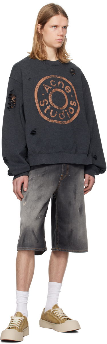 Kratke hlače Acne Studios Acne Studios Loose Fit Denim Shorts Siva | BE0173-, 3