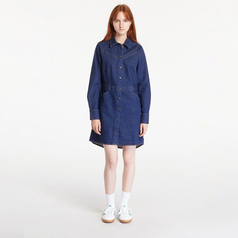 Haljina Wrangler Slim Fit Dress Blue Bella Plava | 112356504