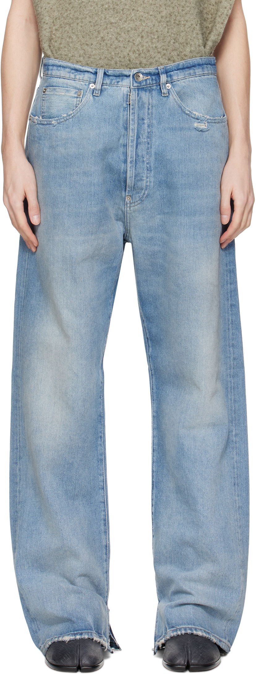 Jeans Maison Margiela Maison Margiela Buckle Jeans Plava | S50LA0238 S30383