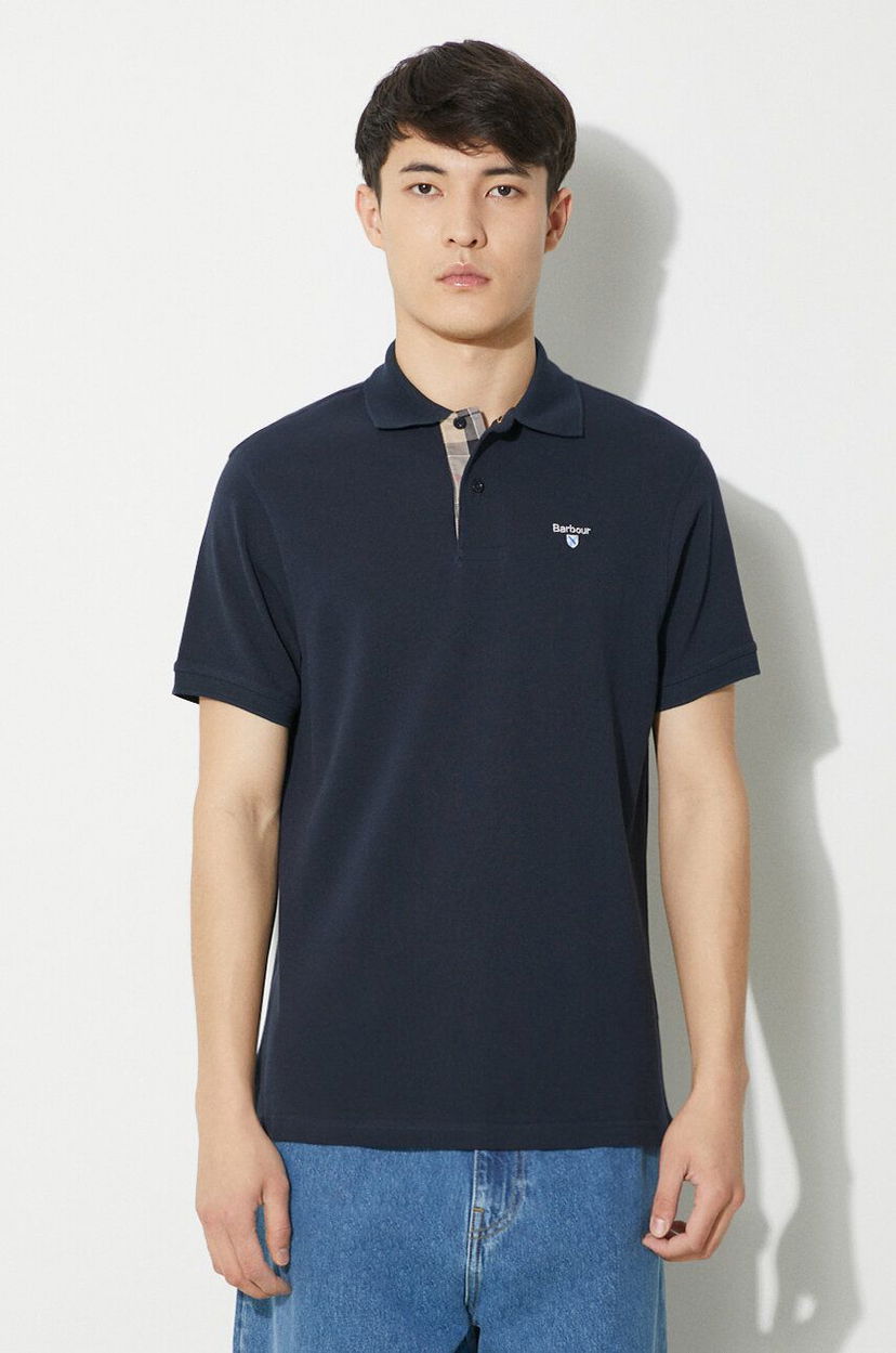 Polo majica Barbour Short Sleeve Polo Shirt Tamnoplava | MML0012