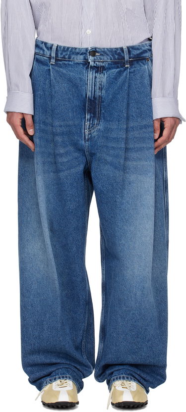 Jeans HED MAYNER Hed Mayner Pleated Jeans Plava | HMMA67021A-HA191, 0