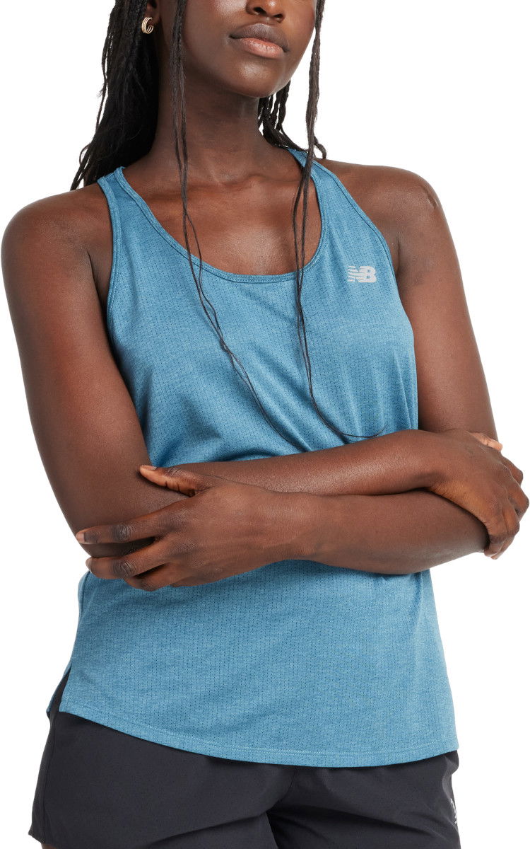 Majica bez rukava New Balance Athletics Tank Plava | wt41250-tum