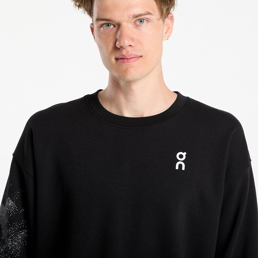 Dukserice On Running Club Crew Graphic Sweatshirt Crna | 1MF30540192