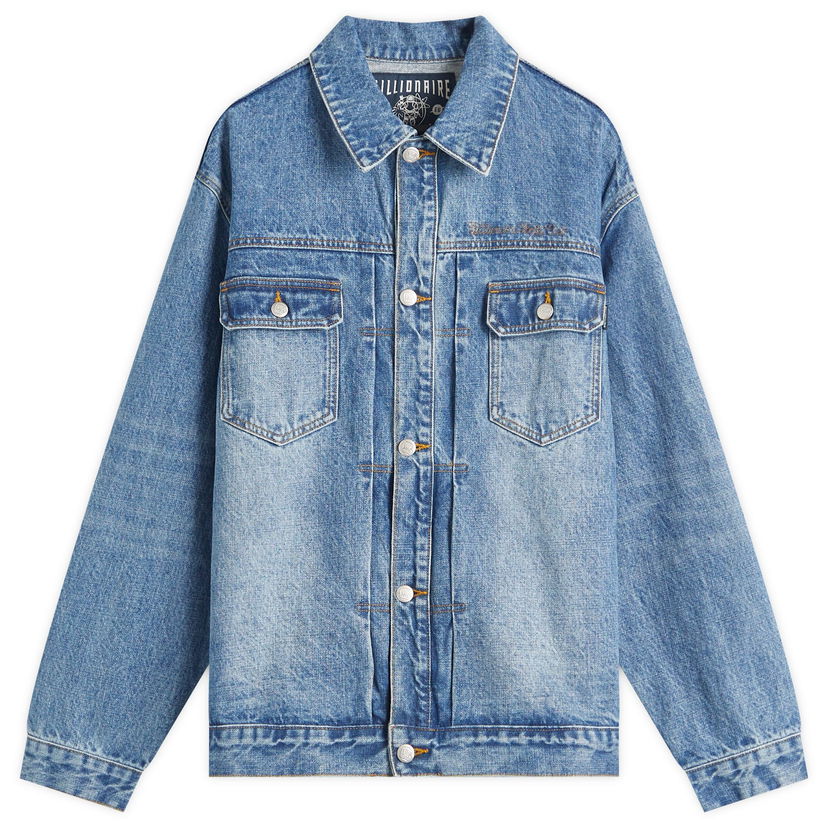 Jakna BILLIONAIRE BOYS CLUB Billionaire Boys Club Script Logo Denim Jacket, Size Large Plava | B25107-BLU