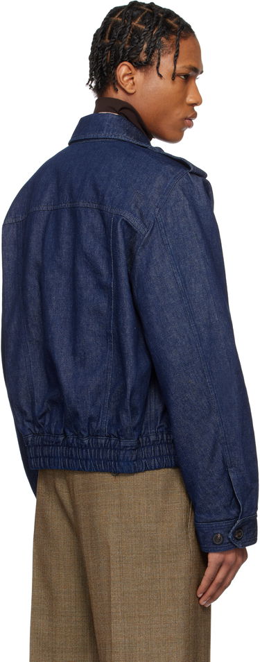 Bomber jakna Dries Van Noten Dries Van Noten Cropped Denim Jacket Plava | 251-020533-1562, 2