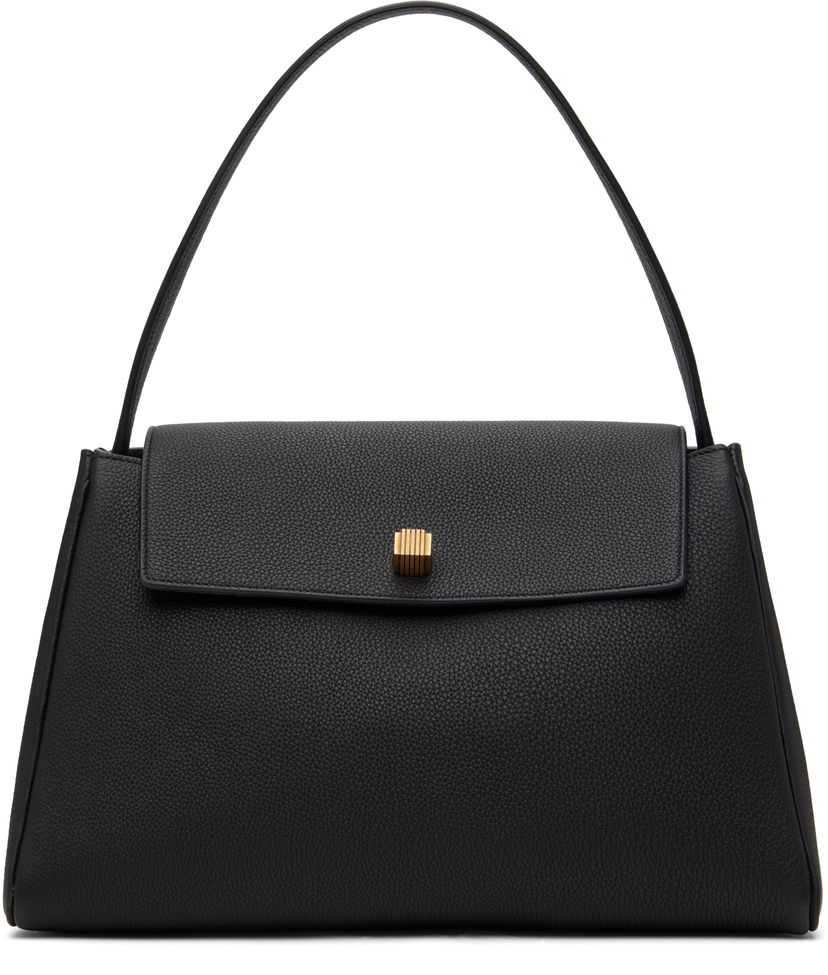 Ručna torbica Khaite KHAITE Audrey Leather Top Handle Bag Crna | H2044-914