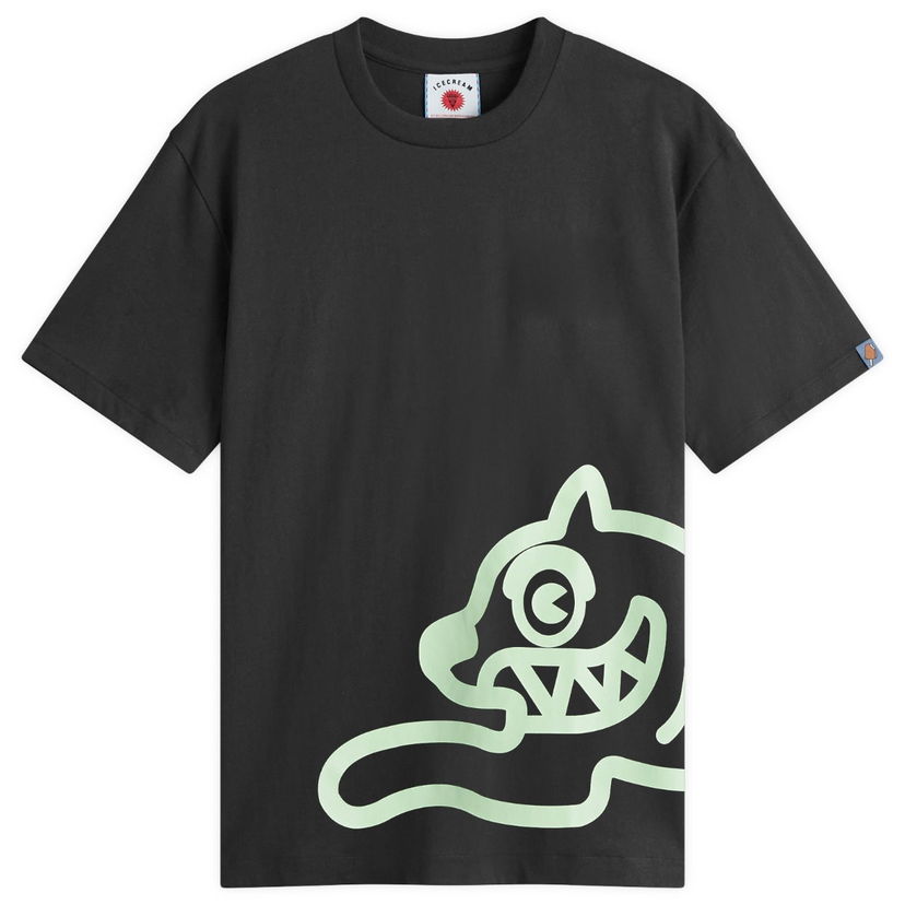 Majica kratkih rukava BBC IceCream ICECREAM Jumbo Running Dog Graphic Tee, Size Large Crna | IC25147-BLK