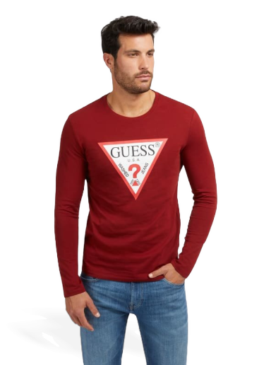 Majica kratkih rukava GUESS T-Shirt Tamnocrvena | M2YI31I3Z14