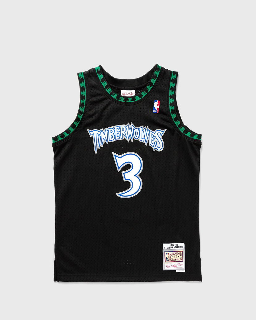 Dres Mitchell & Ness NBA Swingman Jersey Minnesota Timberwolves Alternate 1997-98 Stephon Marbury #3 Crna | SMJYGS18393-MTIBLCK97SMB