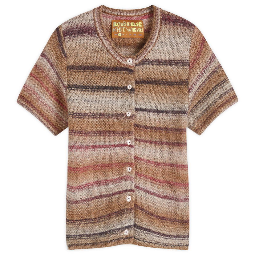 Džemper Brain Dead Madera Short Sleeve Knit Large Smeđa | F24T17003944-BRN