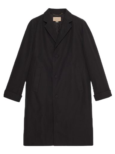 Kaputi Gucci Cotton Poplin Coat Crna | 721565 ZAK7W 1000