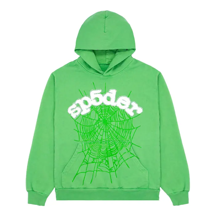 Dukserice Sp5der Sp5der Web Hoodie Zelena | SP5-8D-WEB-SLG, 0