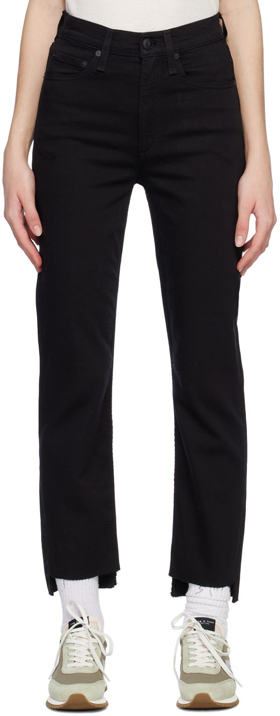 Jeans rag & bone Wren Straight Leg Jeans Crna | WDD23S2913N5BN