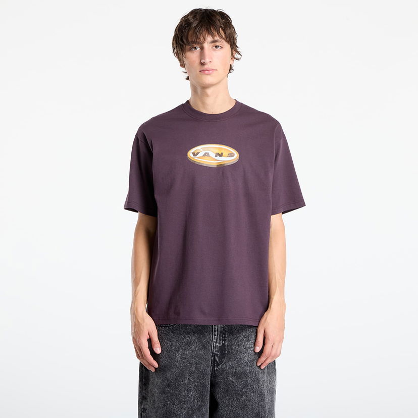 Majica kratkih rukava Vans 3D Retroval Short Sleeve Tee Tamnocrvena | VN000PBXEMS1