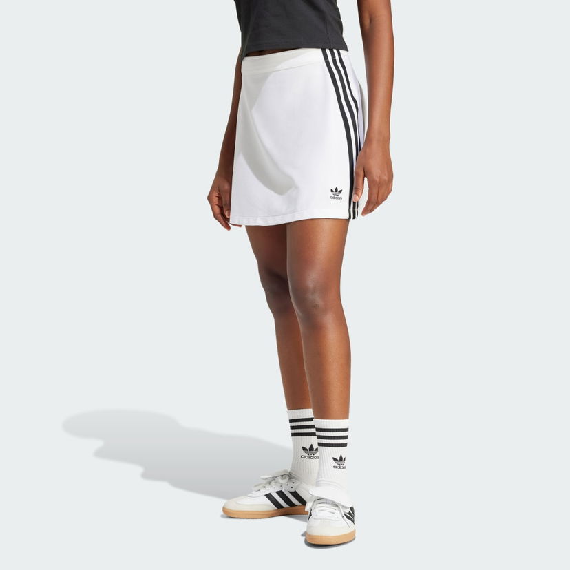 Suknja adidas Performance Adicolor 3-Stripes Mini Skirt Bijela | JD0284