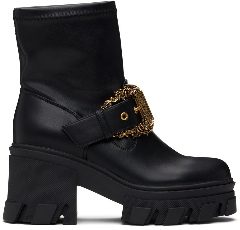 Tenisice i cipele Versace Sophie Baroque Buckle Boots Crna | E79VA3S80_E71570