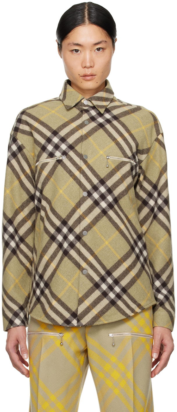 Jakna Burberry Check Jacket Bež | 8076470