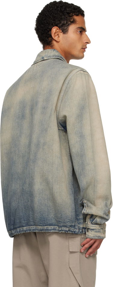 Jakna Rick Owens DRKSHDW Concordians Concealed Zipfront Denim Jacket Plava | DU02E7775 DMP, 2