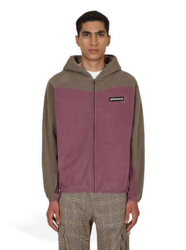 Dukserice Pleasures Whiskey Zip Hoodie Tamnocrvena | P22F032 MAUVE