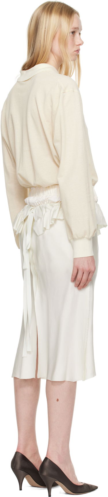 Suknja Maison Margiela Maison Margiela Paneled Midi Dress Bijela | S51DD0037 MTJ030, 2