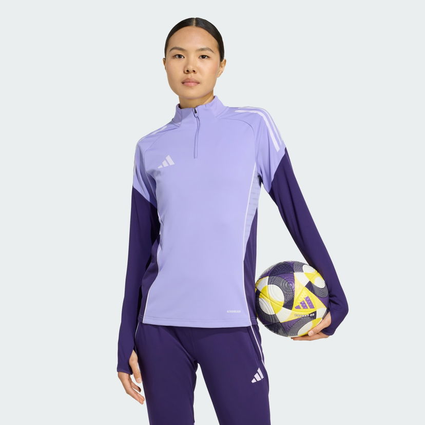 Trenerka adidas Performance Tiro 25 Competition Training Quarter-Zip Top Ljubičasta | JW4385