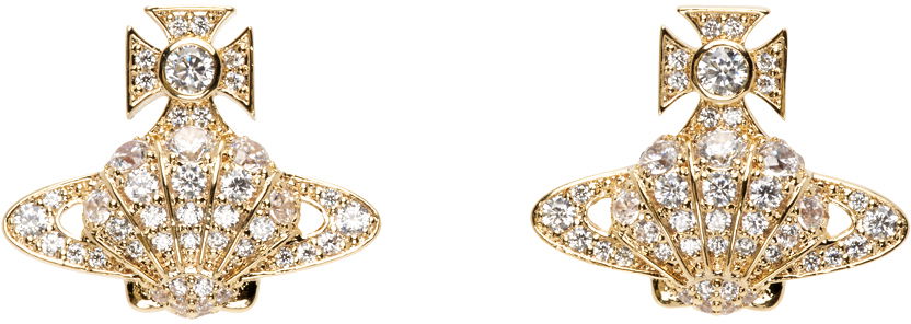 Naušnice Vivienne Westwood Vivienne Westwood Natalina Shell Orb Earrings Žuta | 6201034I-02R102-SM, 0