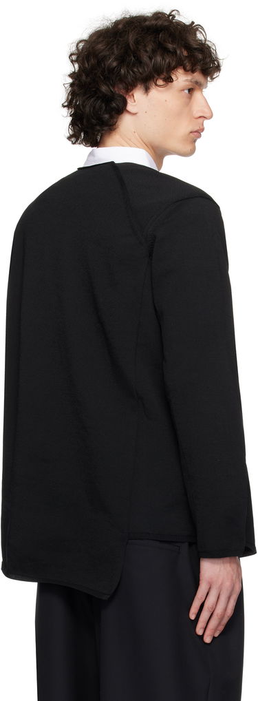 Džemper Comme des Garçons Comme des Garçons Homme Plus Asymmetrical Sweatshirt Crna | PO-N007-S25, 2